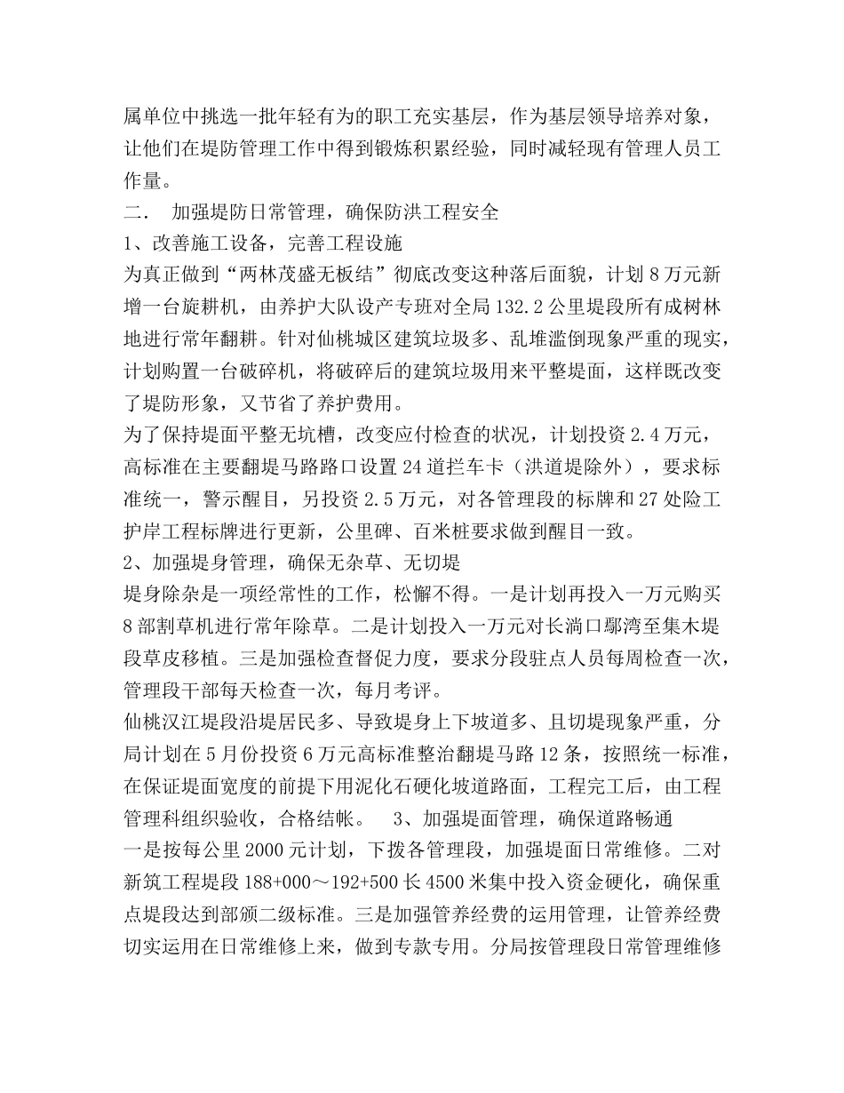 2024年堤防工程管理工作规划 _第2页