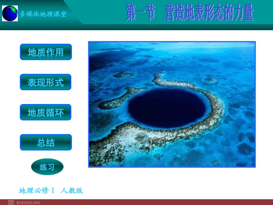 【地理】人教版必修1第4章第1节营造地表形态的力量(课件)_第1页
