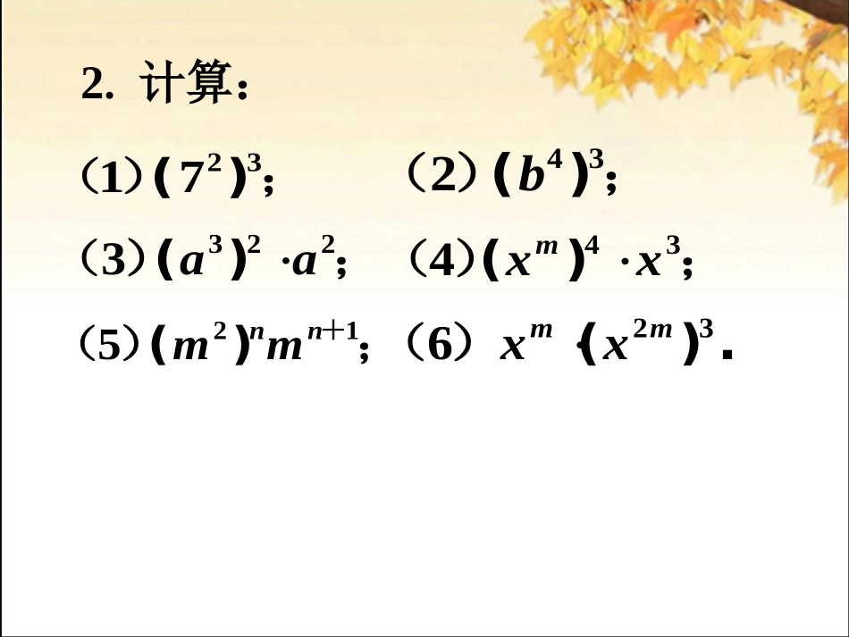 课外练习4-同底数幂的乘法_第2页
