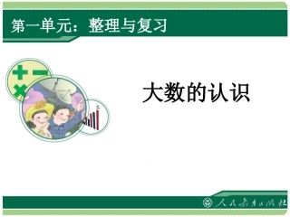 小学人教四年级数学《大数的认识复习课》教学课件