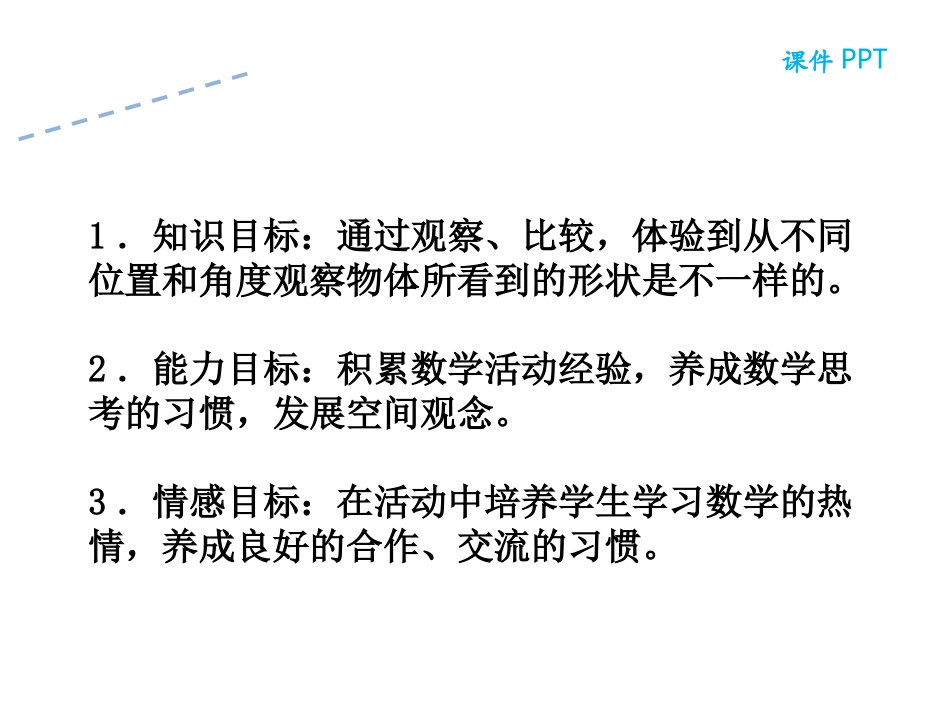 人教2011版小学数学四年级《观察物体》课件_第3页