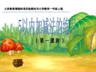 5以内数的加减法复习