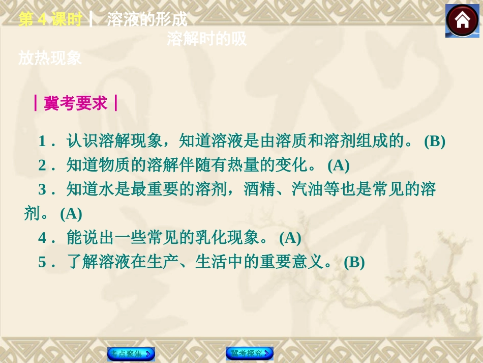 2015届中考化学复习课件：第4课时-溶液的形成._第3页
