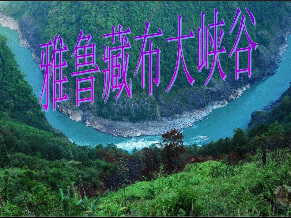 (人教新课标)四年级语文课件-雅鲁藏布大峡谷_第1页