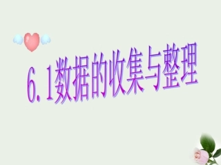 浙江省绍兴县成章中学七年级数学上册-第6章-6.1-数据的收集和整理-(4)课件-浙教版