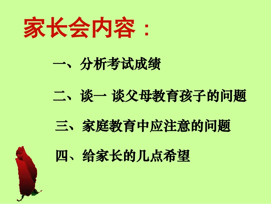 初二2班家长会课件2011_第2页