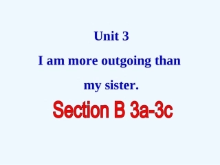 2013版八年级英语上册Unit3-Section-B(3a-3c)