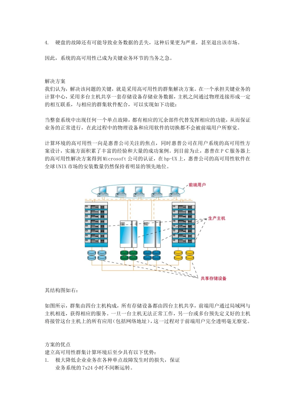 【解决方案】惠普高可用性群集解决方案_第2页