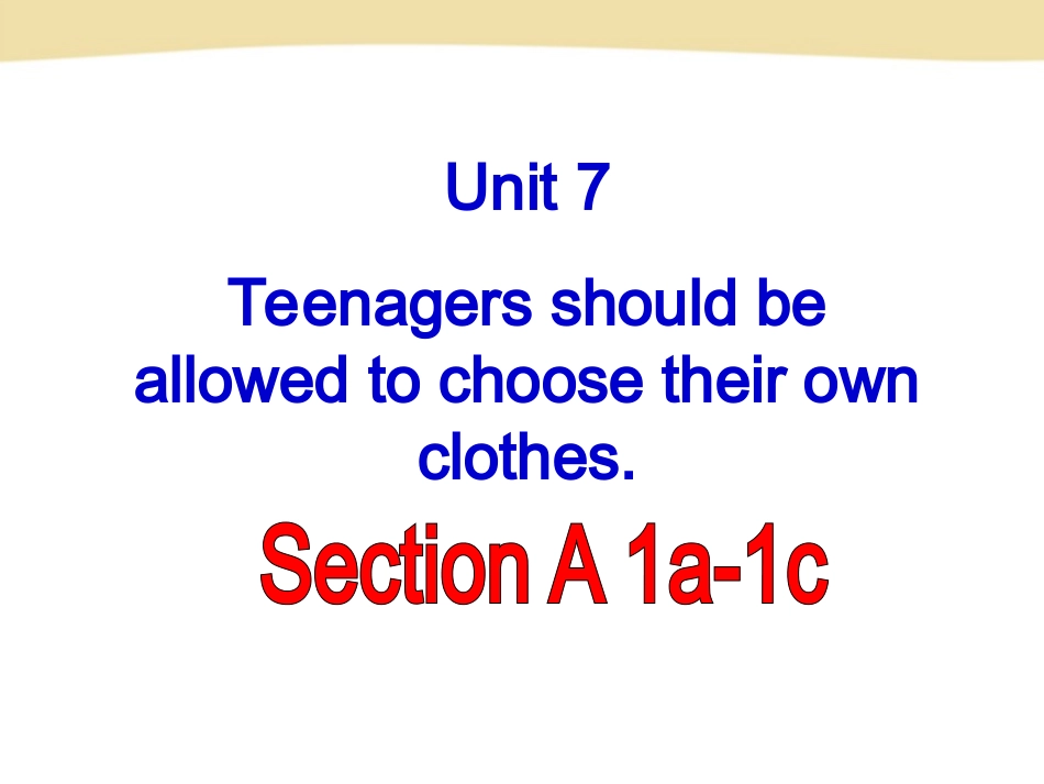 九年级unit-7-Section-A-第一课时_第1页