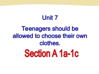 九年级unit-7-Section-A-第一课时