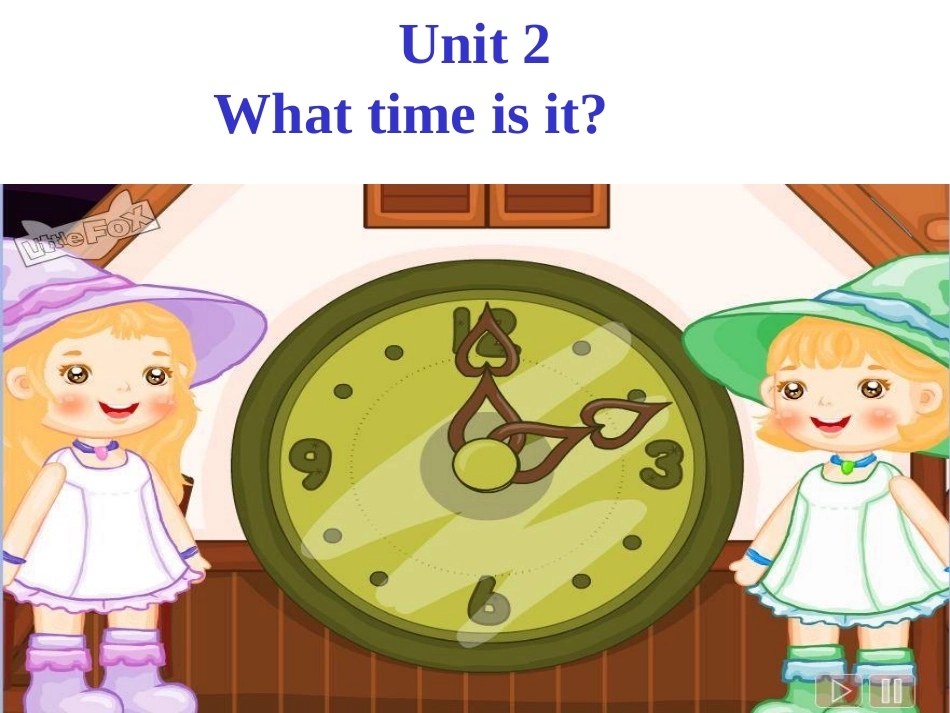 PEP小学四年级英语下册Unit-2-What-Time-Is-It-PPT_第1页