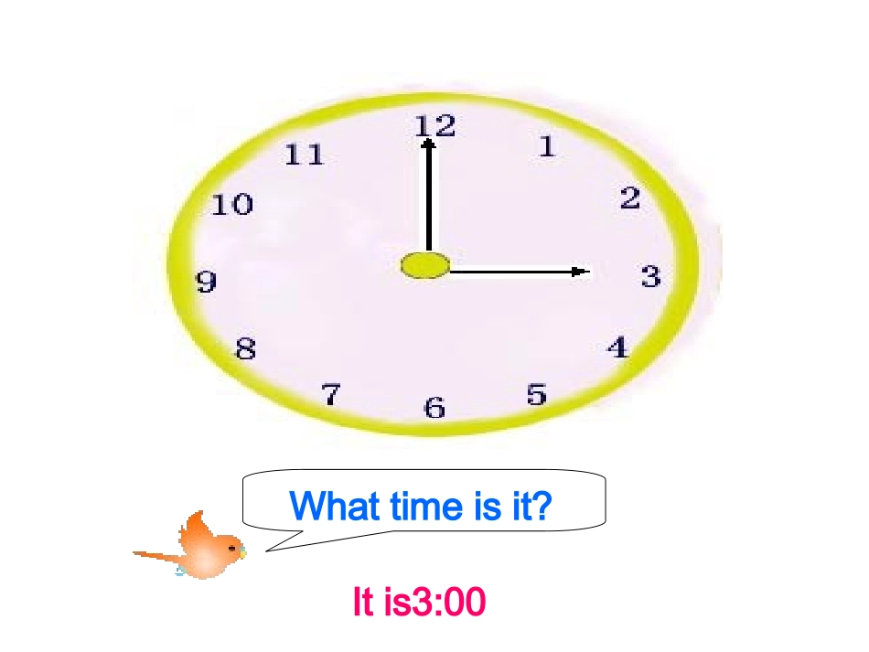 PEP小学四年级英语下册Unit-2-What-Time-Is-It-PPT_第3页