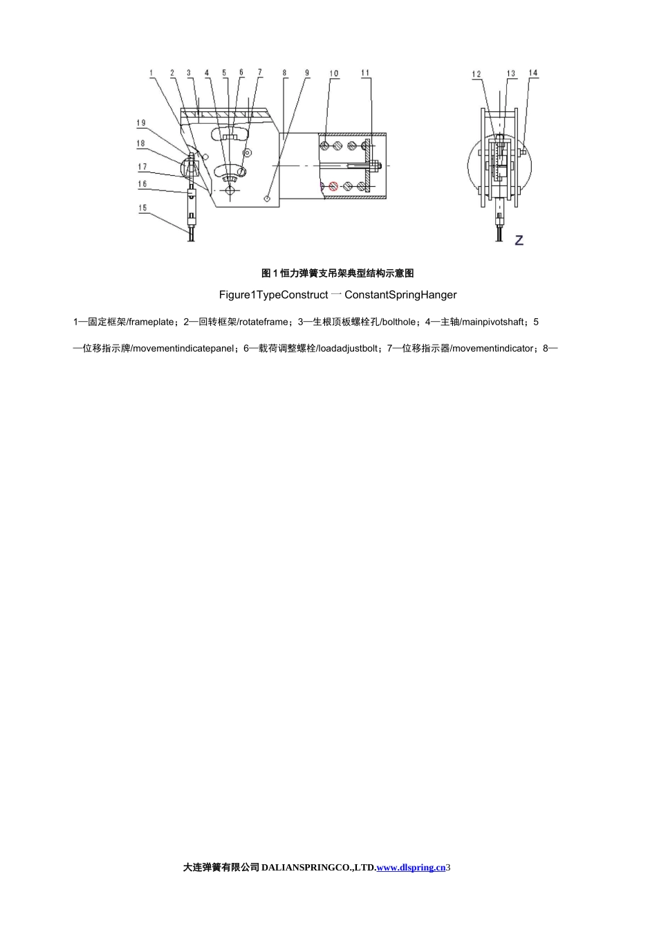 恒力弹簧支吊架说明书(中英对照)_第3页