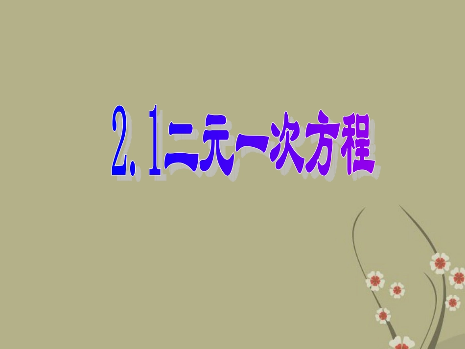浙江省永嘉县大若岩镇中学七年级数学下册《2.1-二元一次方程》课件-浙教版_第2页
