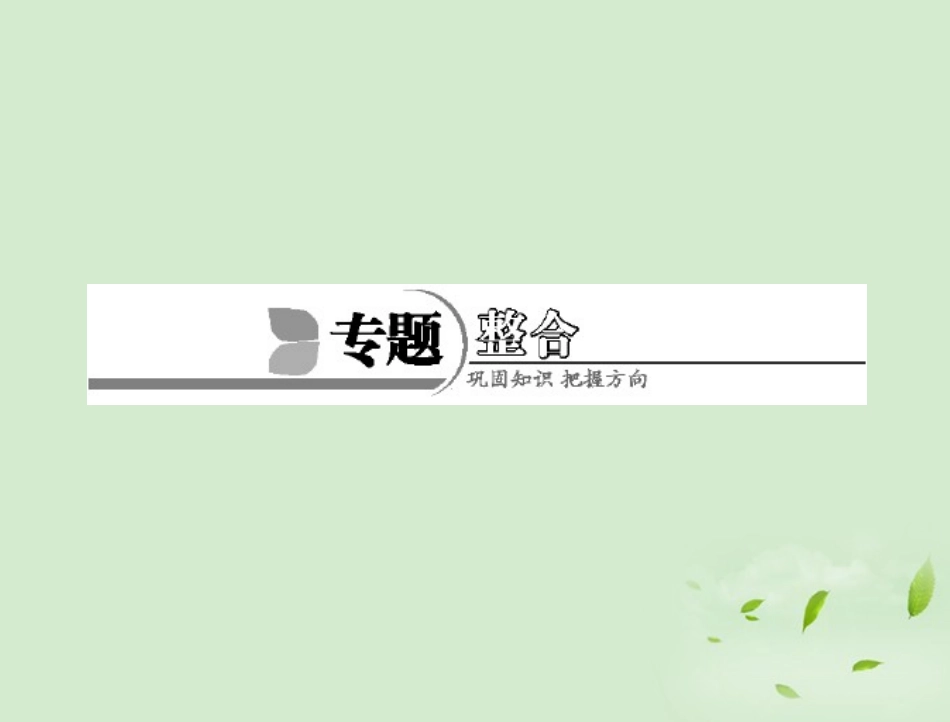 高中化学-专题三-专题整合课件-苏教版必修2_第1页