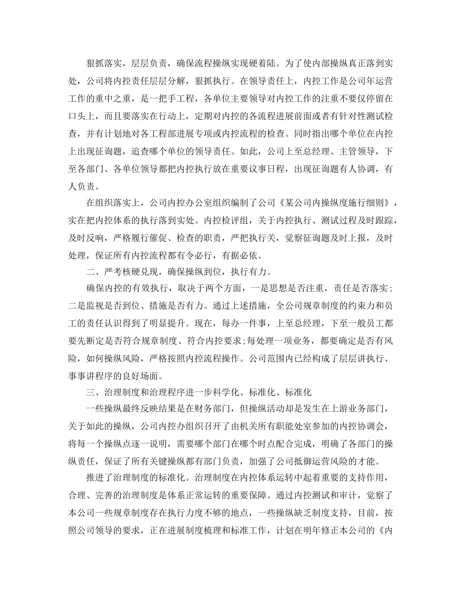 2024年工作参考总结-内部控制工作参考总结范文 _第3页