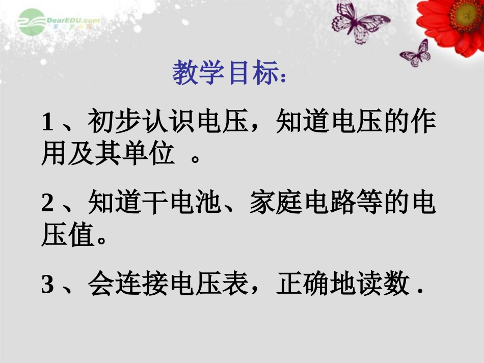 浙江省永嘉县大若岩镇中学八年级物理下册-电压课件-新人教版_第2页