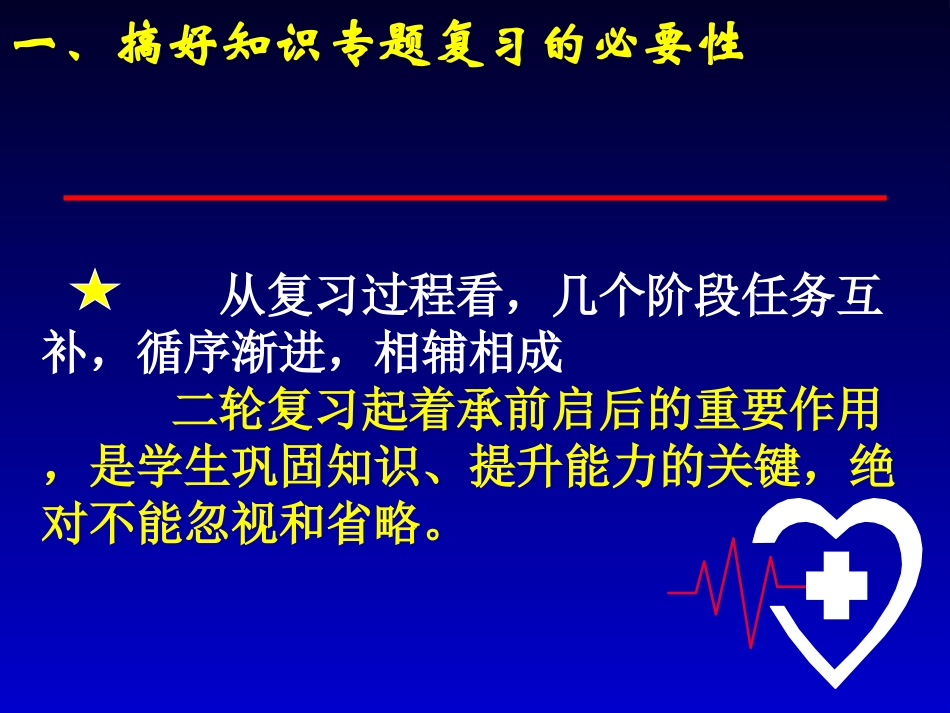 青山陈辉-二轮知识专题复习策略_第3页