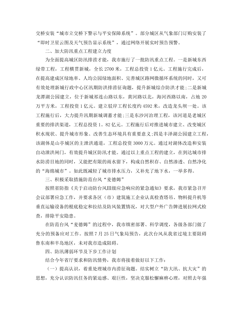 2024年防汛工作参考总结精选篇 _第2页