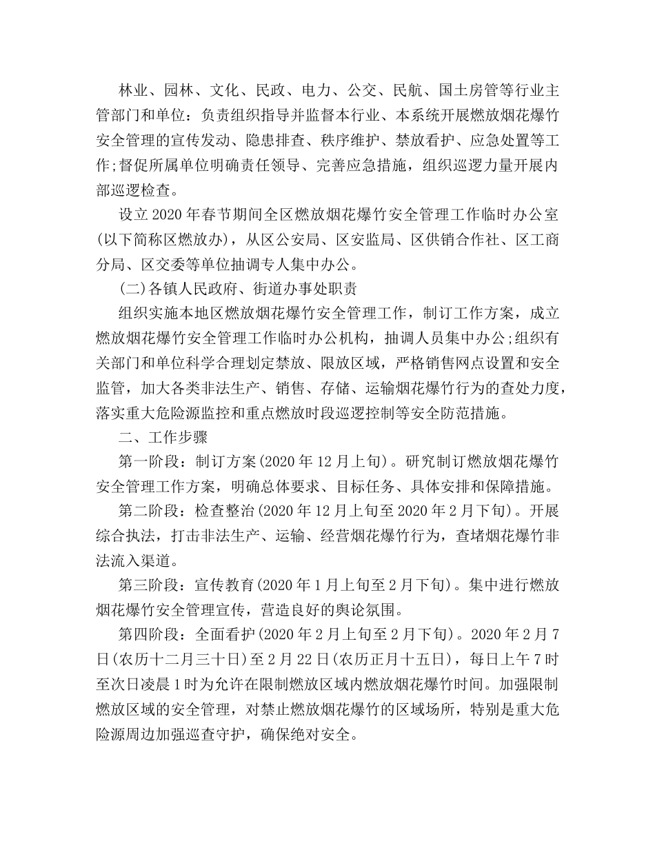 2024春节燃放烟花爆竹安全管理工作方案 _第3页