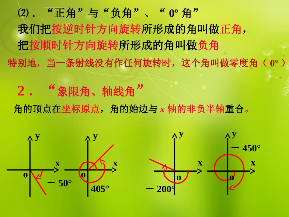 浙江省乐清市白象中学高中数学-1.1.1《任意角》-课件-新人教A版必修4_第3页