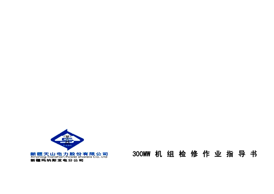 300MW检修作业指导书_第1页