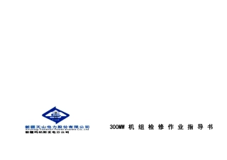 300MW检修作业指导书
