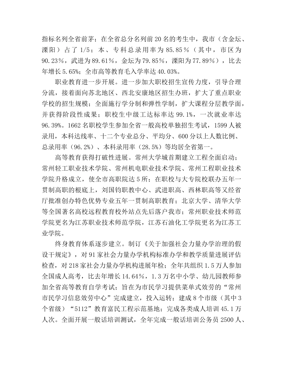 2024年常州市工作参考总结 _第3页