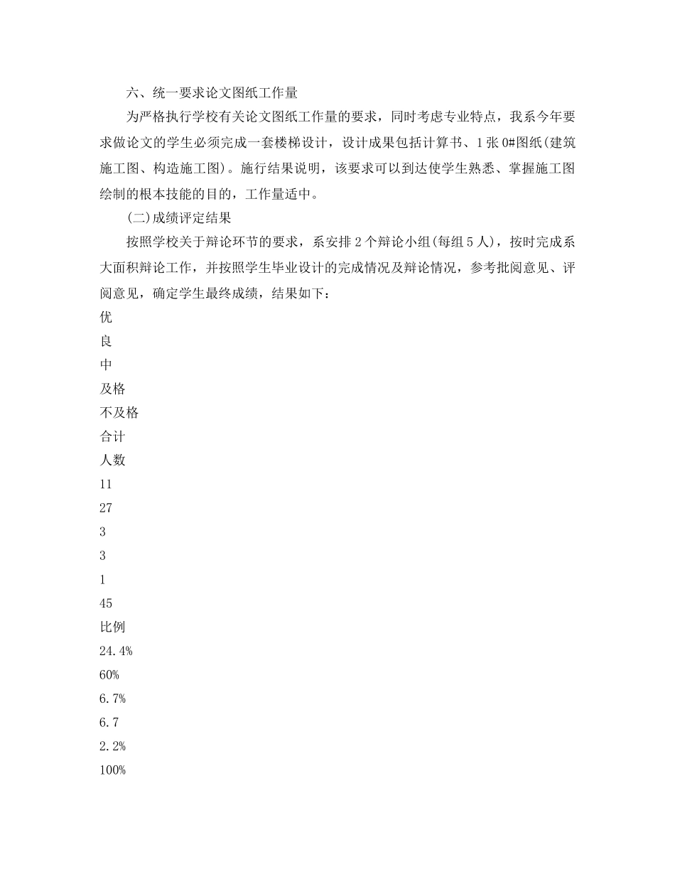 2024年工作参考总结-毕业设计(论文)工作参考总结 _第3页