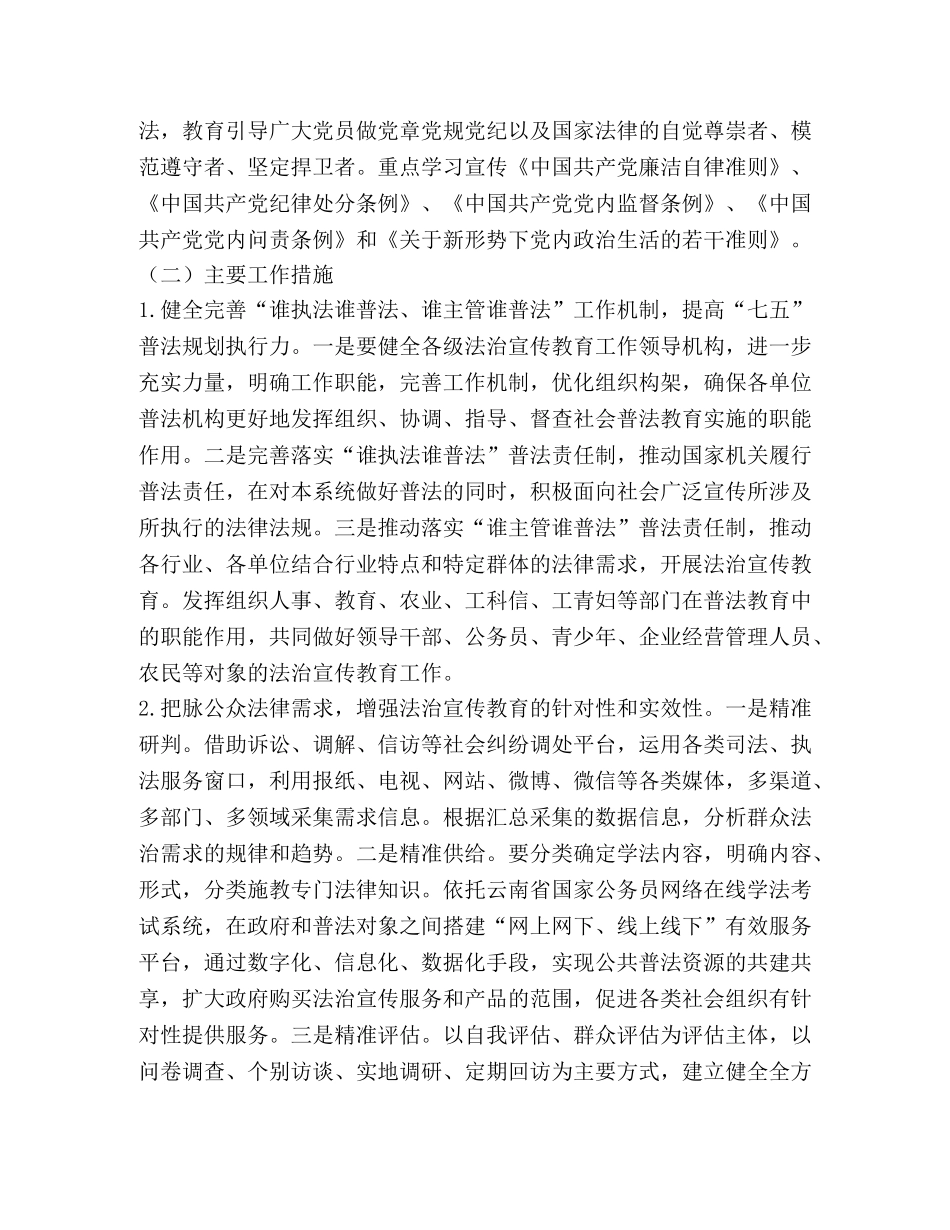 2024年法治宣传教育工作方案 _第3页