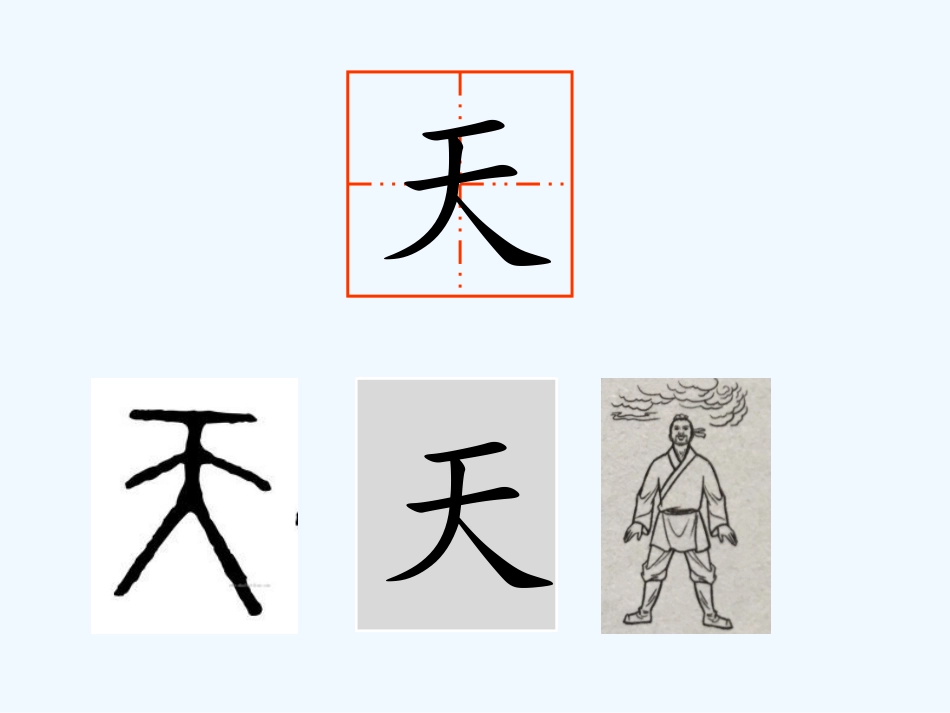 (部编)人教2011课标版一年级上册1天地人课件_第2页