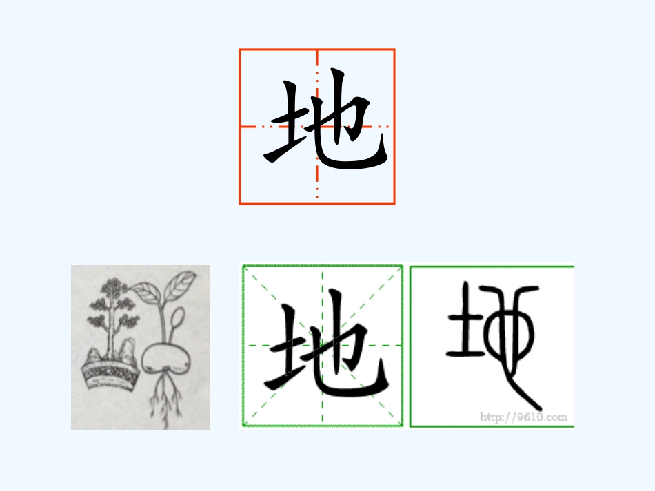 (部编)人教2011课标版一年级上册1天地人课件_第3页