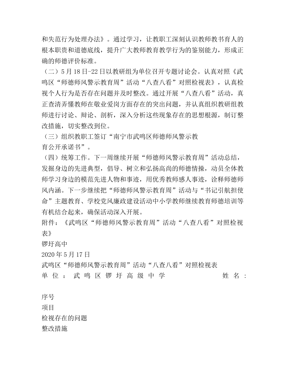 2024年“师德师风警示教育周”活动方案 _第2页