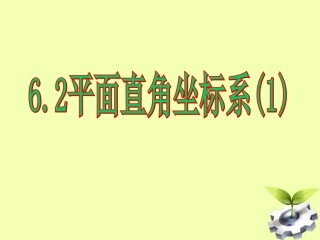 浙江省杭州市萧山区党湾镇初级中学八年级数学上册-6[1].2(1)平面直角坐标系课件-浙教版
