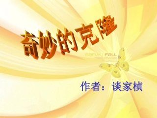 奇妙的克隆ppt