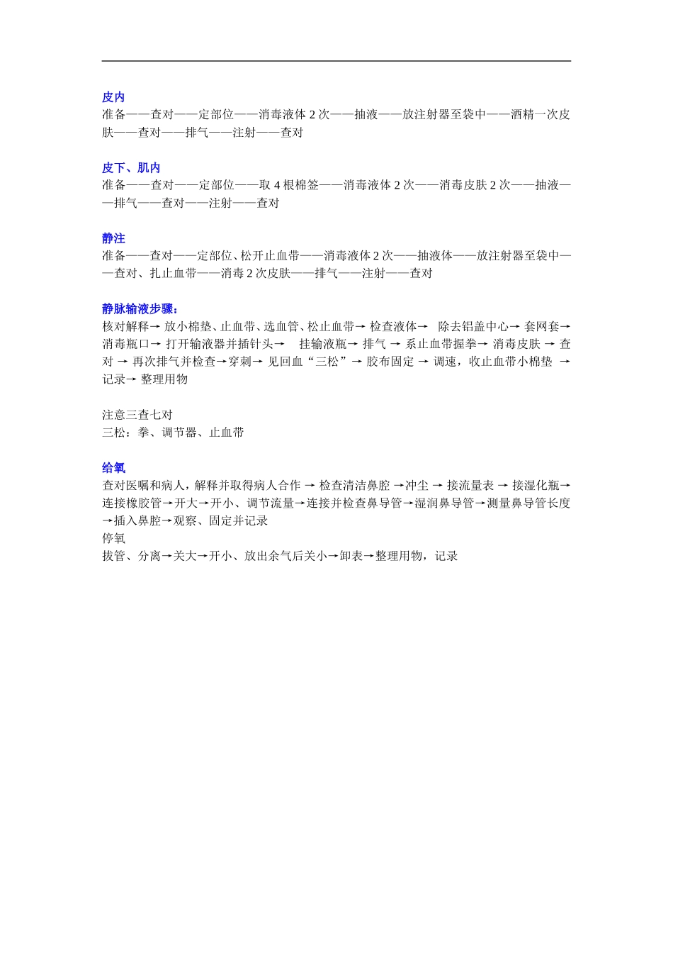 基本治疗与护理技术操作流程_第1页