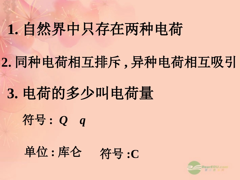 浙江省富阳市高二物理《电荷、库仑定律》课件_第2页