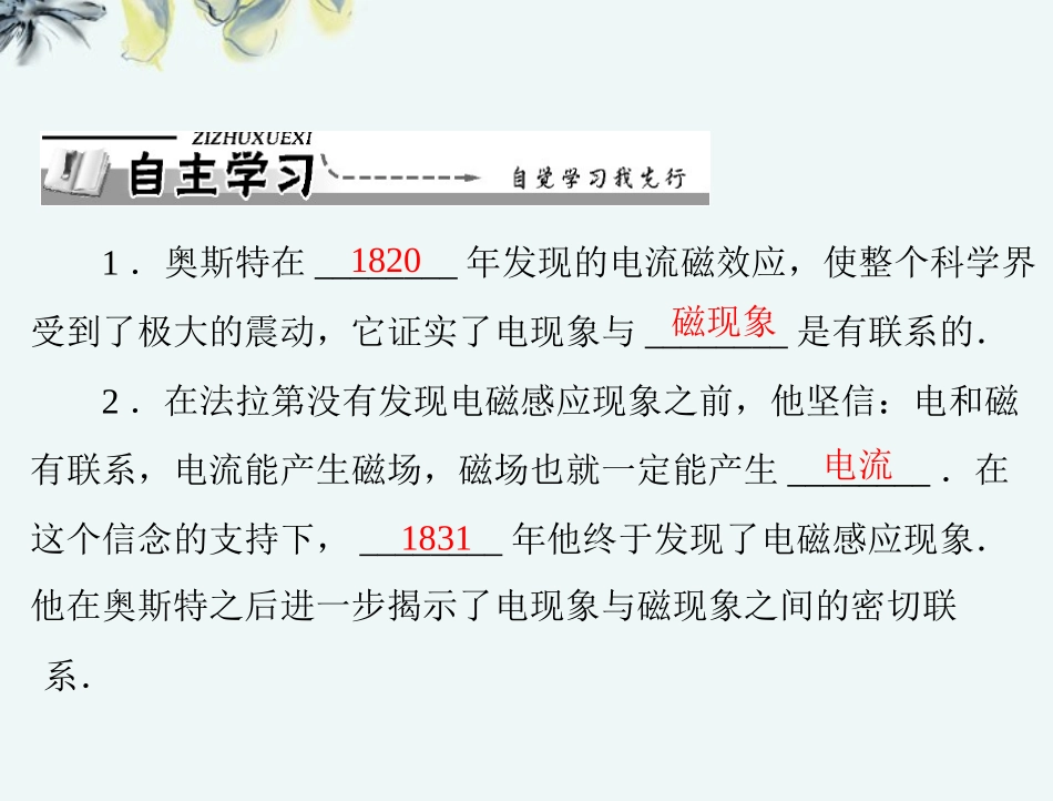 【优化课堂】2012年高中物理-第三章-一、电磁感应现象课件-新人教版选修1_第2页