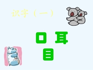 (部编)人教2011课标版一年级上册口耳目.PPT