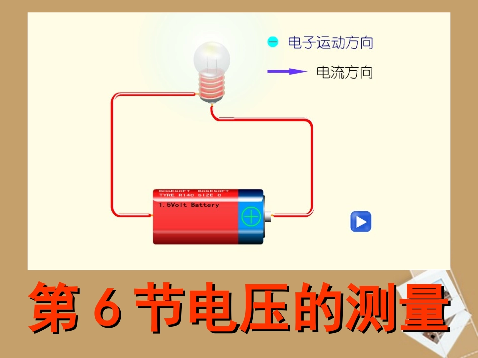 浙江省台州温岭市松门镇育英中学八年级科学上册-4.6-电压的测量课件-1-浙教版_第1页