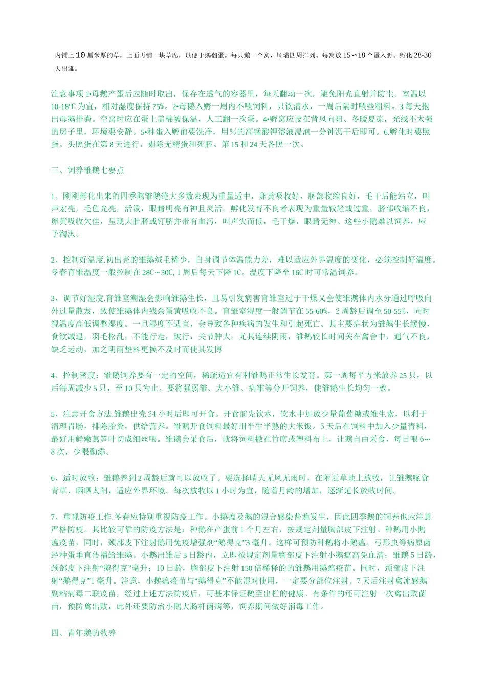 鹅的饲养技术_第2页