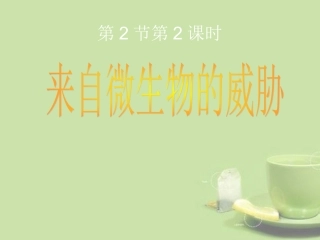 浙江省绍兴市马鞍镇中学九年级科学下册《第2节-来自微生物的威胁2课时》课件-浙教版