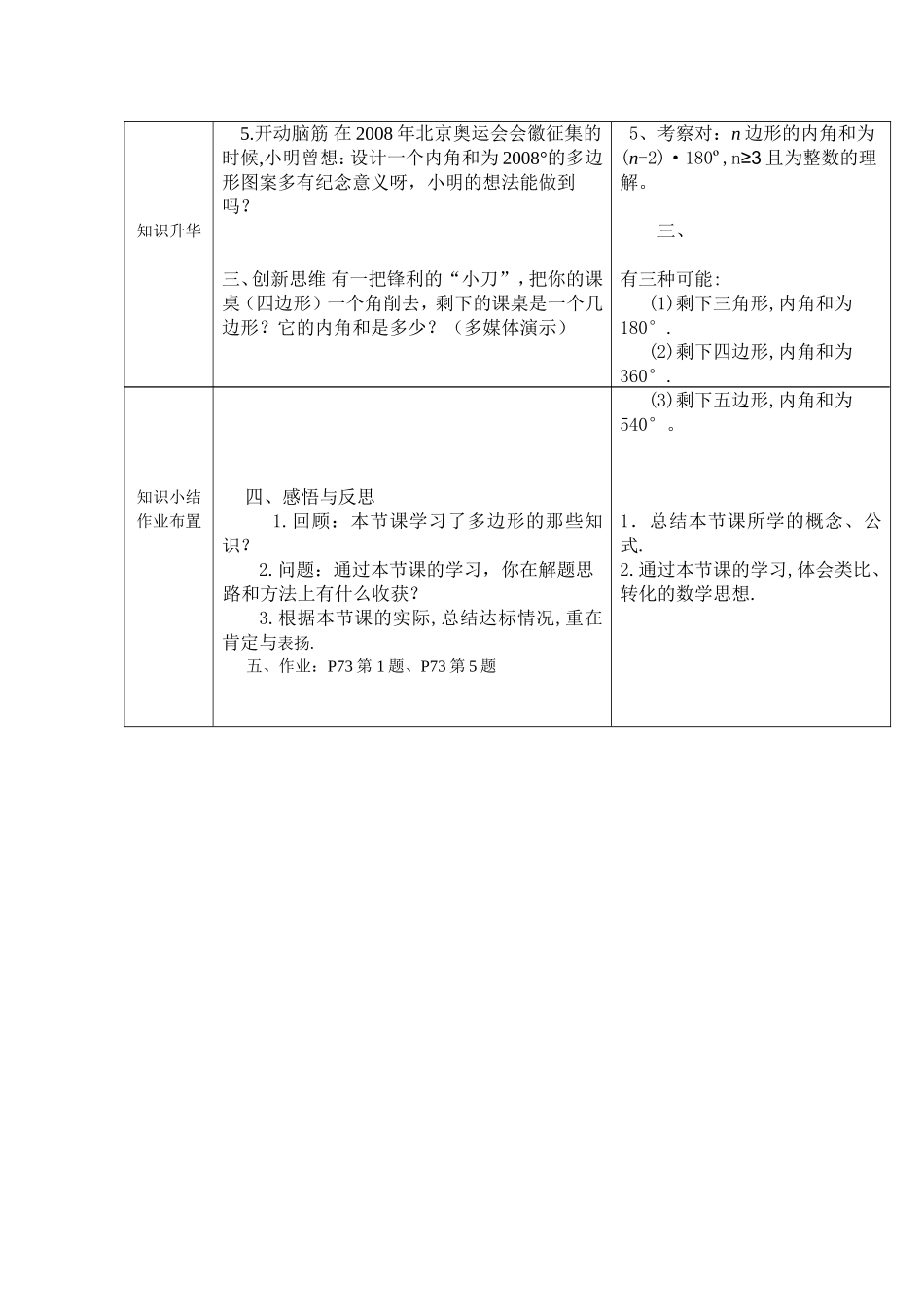 19.1-多边形内角和教学设计_第3页