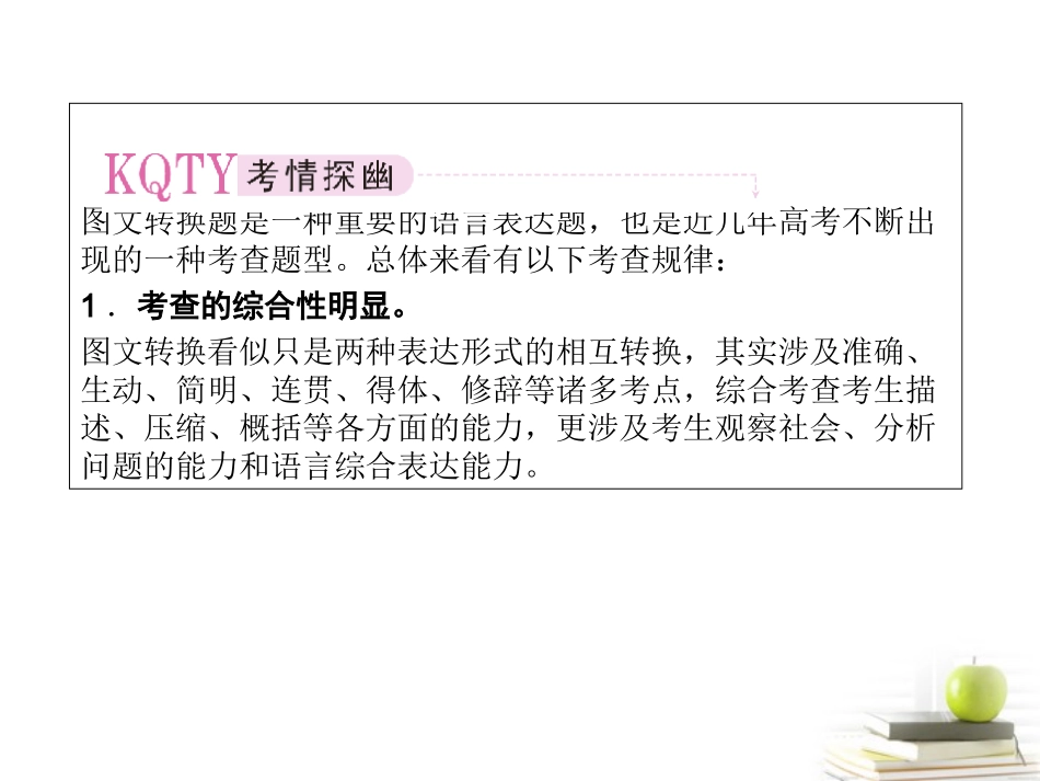 2012届高三语文二轮复习-图(表)文转换课件_第3页