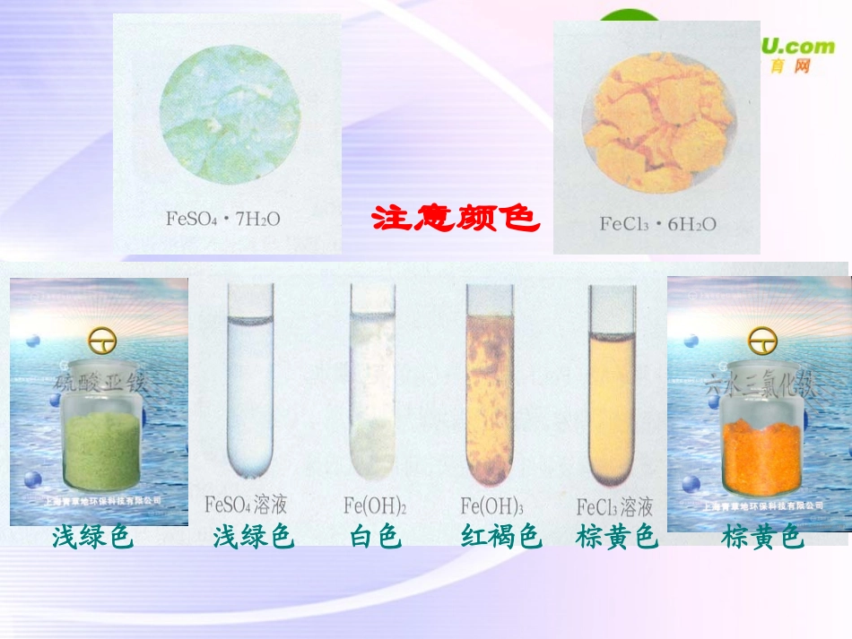 高中化学-第二节-几种重要的金属化合物Fe课件-新人教版必修1_第3页