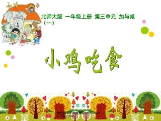 小鸡吃食课件