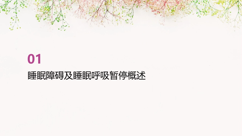睡眠障碍及睡眠呼吸暂停综合症患者护理教程_第3页