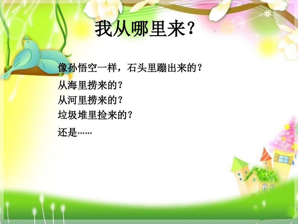 青岛版小学科学六年级下册《我从哪里来》课件_第3页