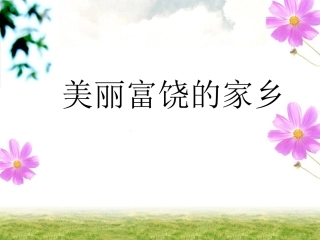 《美丽富饶的家乡》课件2