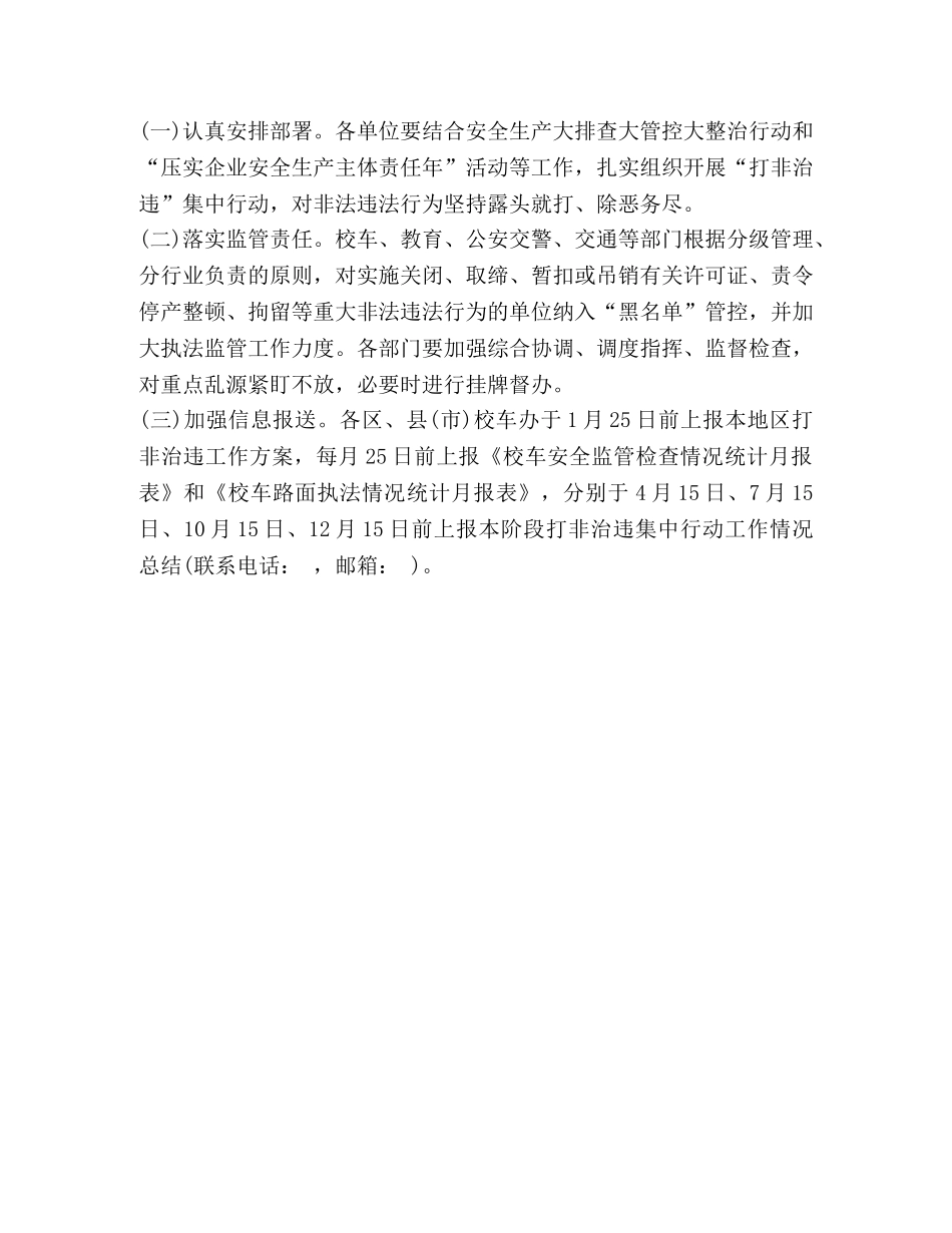 2024年校车道路运输安全生产“打非治违”工作方案 _第3页